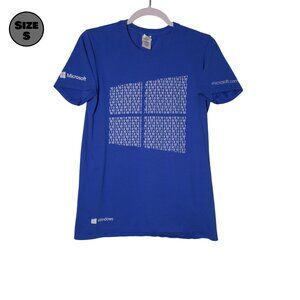 Microsoft Windows 10: Event Staff USED Shirt (S, Blue, Computers, Promo)